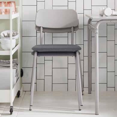 IKEA Обідній стілець GRASALA Сірий (ИКЕА ГРАСАЛЬ) 70515468 фото - 5