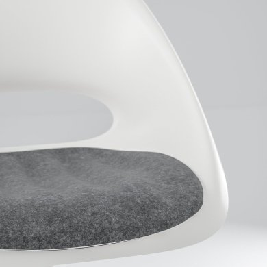 IKEA Подушка на сидіння PYNTEN Темно-сірий (ИКЕА ПИНТЕН) 30473205 фото - 9