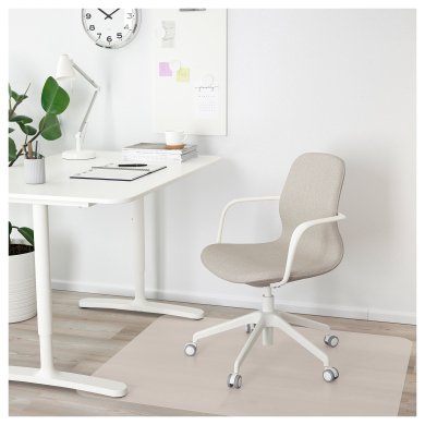 Офисное кресло LANGFJALL Бежевый - 8 IKEA Офисное кресло LANGFJALL Бежевый (ИКЕА ЛАНГФЬЯЛЛЬ) 49252765 фото - 8