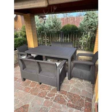 Комплект садовой мебели Keter CORFU FIESTA Коричневый 258945 фото - 8