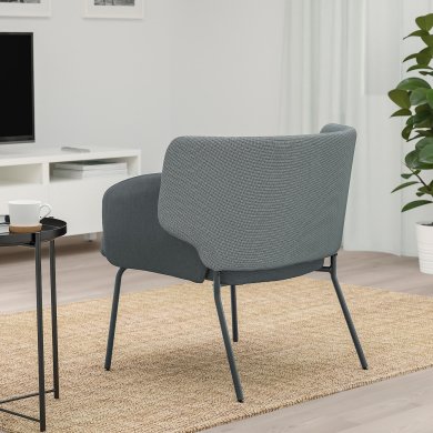 IKEA Крісло м'яке BINGSTA Темно-сірий (ИКЕА БИНГСТА) 20446095 фото - 5