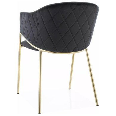 Обідній стілець Signal BONO Velvet Чорний BONOVZLC фото - 3