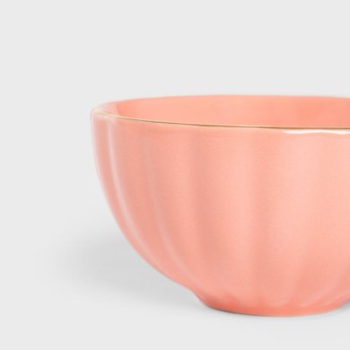 Чашка з блюдцем Homla MINA 200 мл Рожевий 238985 фото - 4