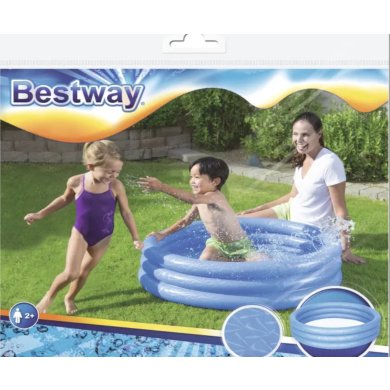 Надувной детский бассейн Bestway 51024 102х25 см Синий BES51024blue фото - 5