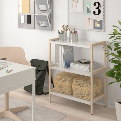 IKEA Стеллаж EKENABBEN Белый (ИКЕА ЭКЕНАББЕН) 10487816 фото - 13