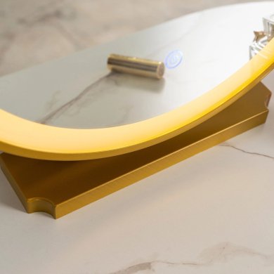 Туалетный стол c пуфом Mebel Elit ASHLEY MINI Marmur Бежевый ME.ASHLEYMINI/BZ/ZL/B фото - 7