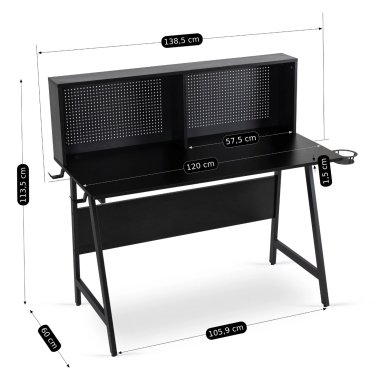 Компьютерный стол Mebel Elit ROLL Черный ME.ROLL/CZ/B фото - 12