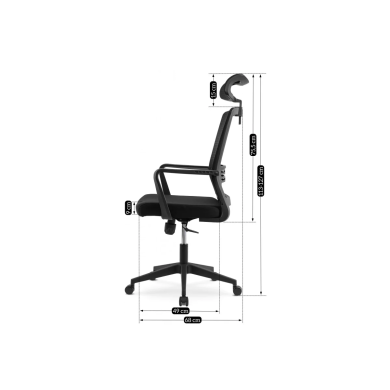 Кресло поворотное Mebel Elit ASTI | Черный - 3 Кресло поворотное Mebel Elit ASTI | Черный asti/cza фото - 3