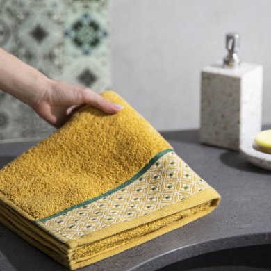 Полотенце для рук Homla KIMBERLEY 50x90 см Желтый - 4 Полотенце для рук Homla KIMBERLEY 50x90 см Желтый 218573 фото - 4