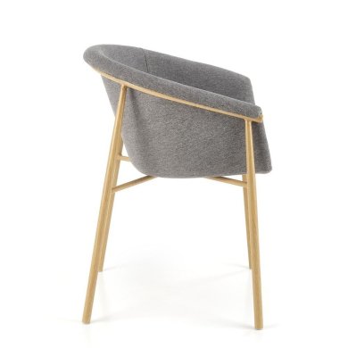 Обідній стілець Halmar K489 Попелястий V-CH-K/489-KR-POPIELATY фото - 4