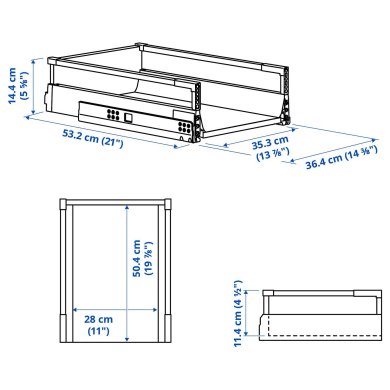 IKEA Ящик MAXIMERA (ИКЕА MAXIMERA) 40221448 фото - 10