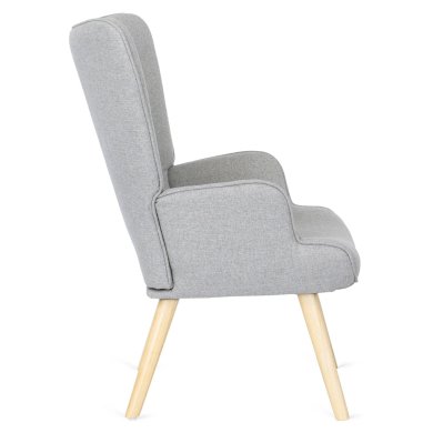 Крісло м'яке з підставкою Mebel Elit LOZANO 2 Сірий ME.LOZANO2/P/DK/T/FW фото - 4