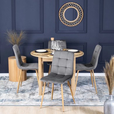 Обеденный стул Mebel Elit FREDY Welur Серый ME.FREDY/P/D/V/K фото - 5