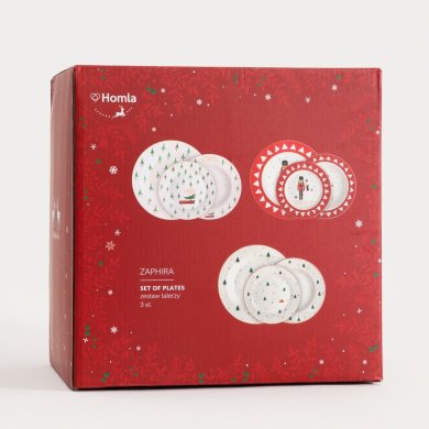 Набор тарелок Homla ZAPHIRA 12 шт Принт 242140 фото - 7