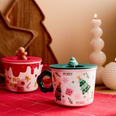 Кружка Homla PIROS 350 мл Зеленый 232143 фото - 4