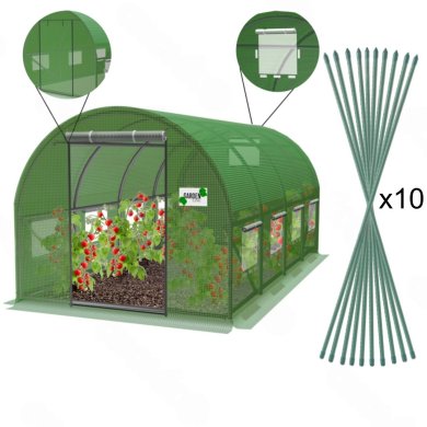 Парник теплица Garden Line NEW 4x2,5x2 м Зеленый TUN3069