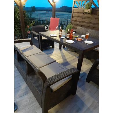 Комплект садових меблів Keter CORFU FIESTA MAX Коричневий 22662 фото - 5