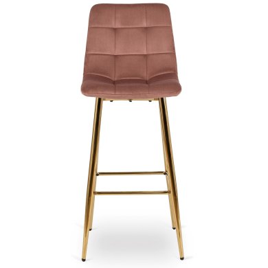 Барный стул Mebel Elit ARIEL Welur Розовый - 2 Барный стул Mebel Elit ARIEL Welur Розовый ME.ARIEL/R/ZL/V/H фото - 2