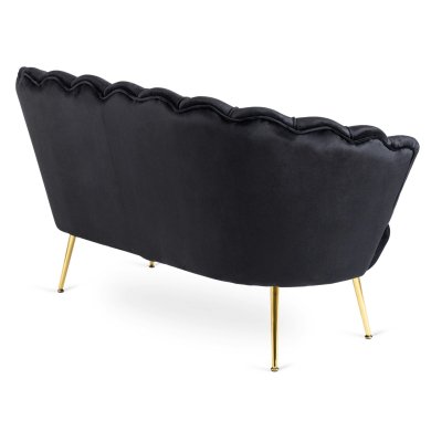 Диван Mebel Elit ZENDAYA Welur Чорний - 3 Диван Mebel Elit ZENDAYA Welur Чорний ME.ZENDAYA/CZ/ZL/V/FW фото - 3