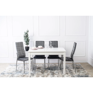 Раскладной обеденный стол Mebel Elit SKUBI Белый - 5 Раскладной обеденный стол Mebel Elit SKUBI Белый B.SKUBI/B/S фото - 5