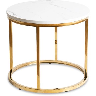 Журнальний стіл Mebel Elit CLIFF Marmur Білий - 2 Журнальний стіл Mebel Elit CLIFF Marmur Білий ME.CLIFF/M/ZL/L фото - 2