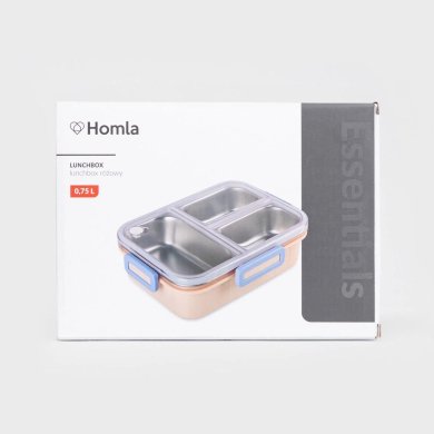 Ланч-бокс с столовыми приборами Homla KYOTA 750 мл Розовый 240800 фото - 9