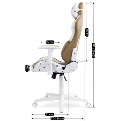 Кресло игровое Mebel Elit CANDY Бежевый ME.ADULTCANDY/BZ/E/FO фото - 9