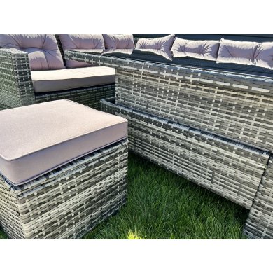 Комплект садових меблів Favora MARINE Сірий - 6 Комплект садових меблів Favora MARINE Сірий WS538 фото - 6