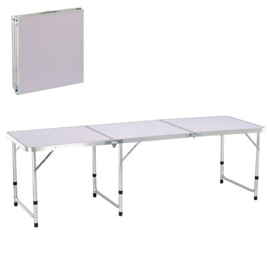 Складной туристический стол Garden Line 180 см Белый OXE8242