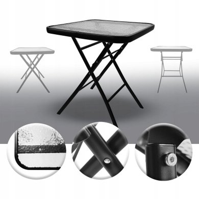 Складной садовый стол Kontrast TASOS Черный 5.04.21139 фото - 2