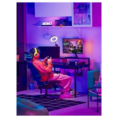 IKEA Компьютерный стол UTVISNING Черный (ИКЕА УТВИСНИНГ) 40586400 фото - 7