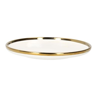 Тарелка десертная Homla SINNES 15 см | Белый / Золотой 162893 фото - 2