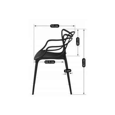 Обеденный стул Mebel Elit CELTIC Черный ME.CELTIC/CZ/PL/K фото - 11