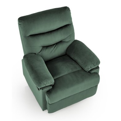 Кресло мягкое раскладное с реклайнером Halmar DRAGER Зеленый V-CH-DRAGER-FOT-C.GREEN фото - 2