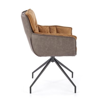 Обеденный стул поворотный Halmar K523 Коричневый V-CH-K/523-KR-BRĄZOWY фото - 4