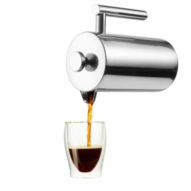 Заварник с прессом Duka Barista 1100 мл | Серебристый 1217334 фото - 3