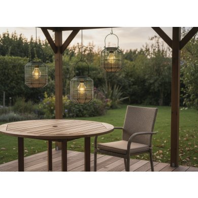 Декоративний світильник на сонячній батареї Garden Line LAP5962 Чорний LAP5962 фото - 4