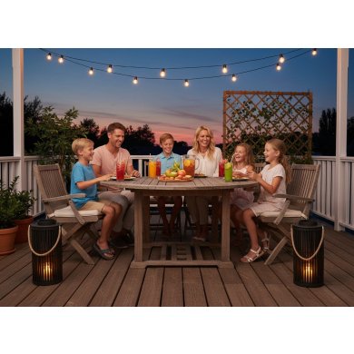 Подсвечник-фонарь Garden Line 20x40 см Черный ILS1333 фото - 4