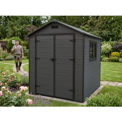 Садовий будиночок Garden Line STORVEN 182x181x219 см Чорний DOR3457 фото - 5