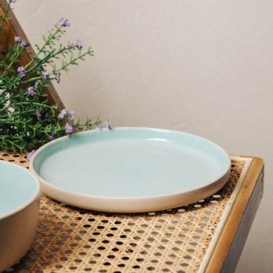 Десертная тарелка Homla LABRA 20 см Голубой 243154 фото - 4