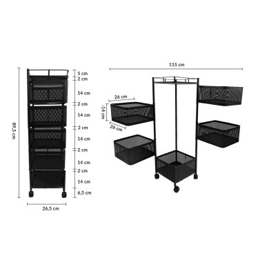 Тележка Kontrast WM90CZ Черный - 18 Тележка Kontrast WM90CZ Черный 6.02.20043 фото - 18