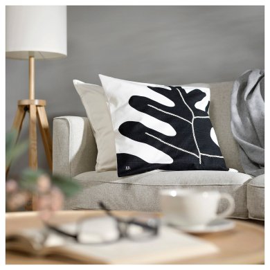 IKEA Декоративная наволочка SMAFROSSORT 50х50 см Принт (ИКЕА СМАФРОССОРТ) 30527883 фото - 4