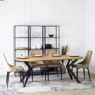 Розкладний обідній стіл Mebel Elit LUKAS Дуб золотий ME.LUKAS/DZ/CZ/S фото - 9