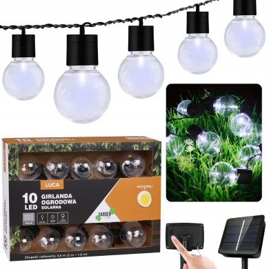 Гірлянда на сонячній батареї Garden Line 10 LED 3,8 м Холодний-білий SOL3590