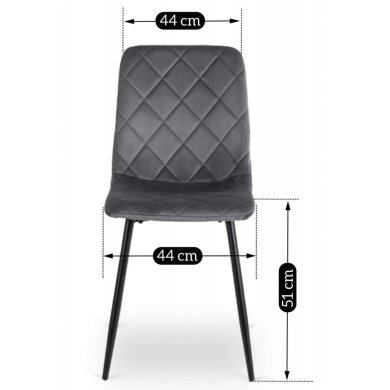 Обеденный стул Mebel Elit FORIS Серый ME.FORIS/P/V/K фото - 9