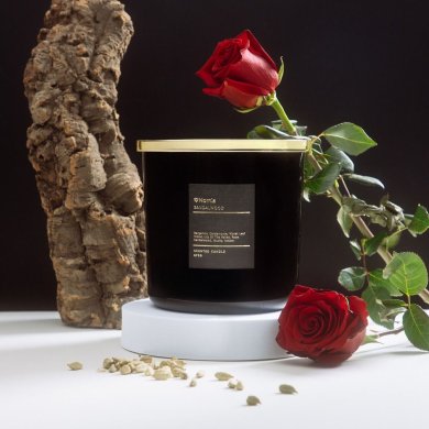 Ароматична свічка Homla AURA Sandalwood 870 г Чорний 237566 фото - 7