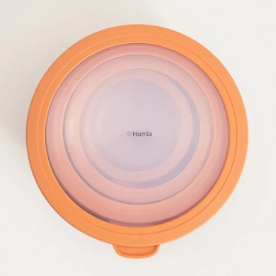 Набор контейнеров с крышками Homla KERMA 4 шт Оранжевый 243863 фото - 2