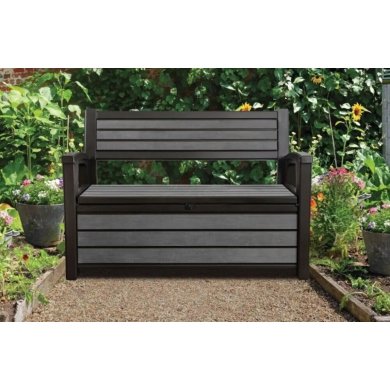 Садовая скамья с ящиком Keter HUDSON STORAGE Антрацит - 5 Садовая скамья с ящиком Keter HUDSON STORAGE Антрацит 235688-1 фото - 5