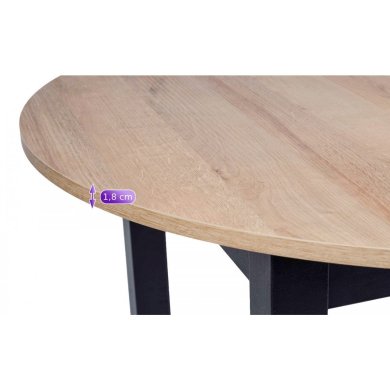 Обеденный комплект мебели Mebel Elit HARRY IBIS | Дуб артизан / Черный / Серый harry/ibis/artszacza фото - 10