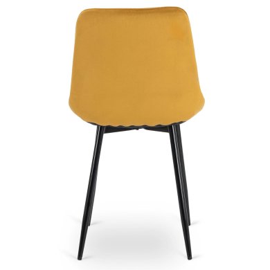 Обеденный стул Mebel Elit CHRIS Welur Горчичный ME.CHRIS/CU/CZ/V/K фото - 4